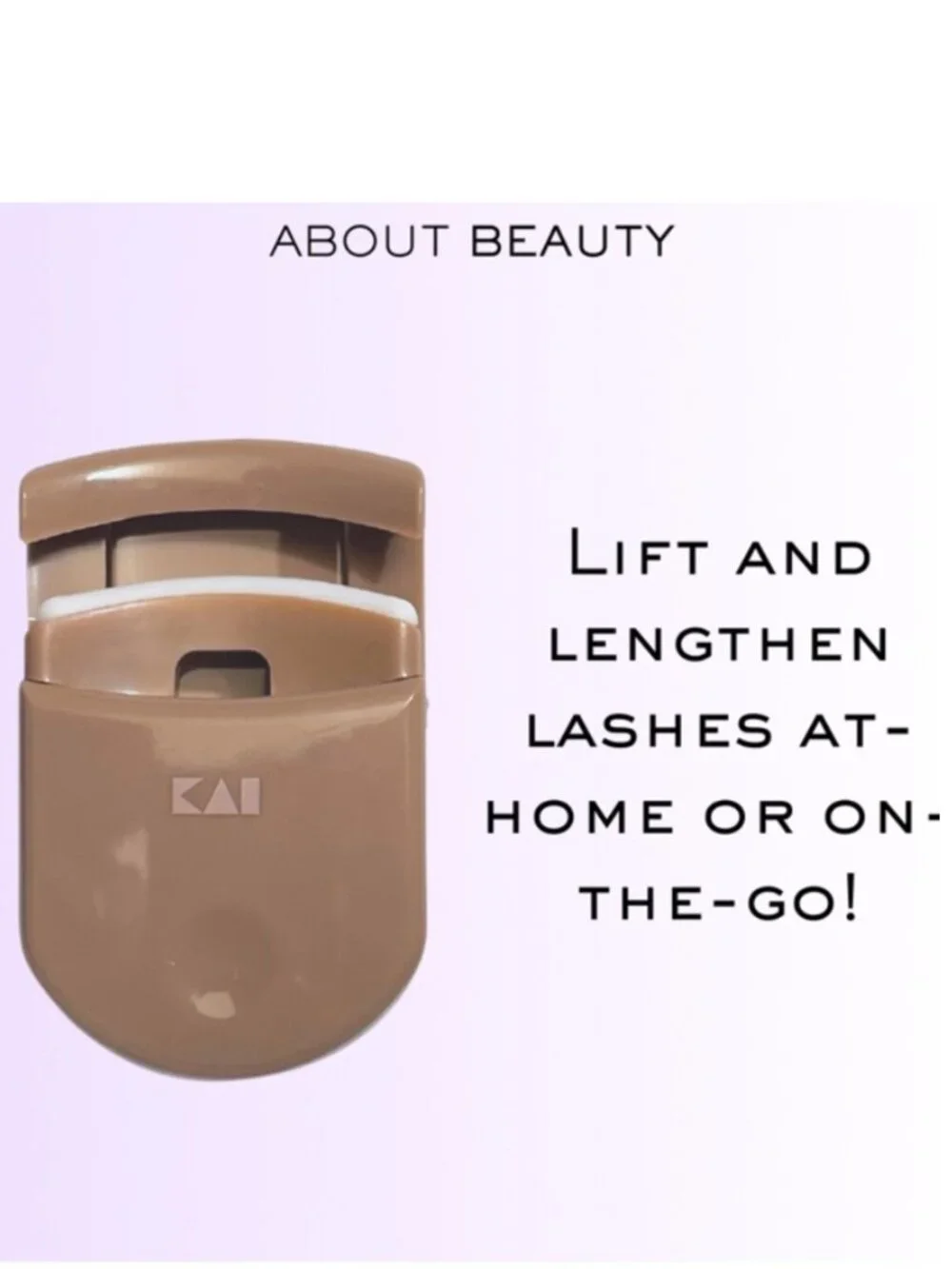 Eyelash curler, portable compact size, travel, From About Beauty NWT